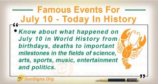 Famous Events For July 10
