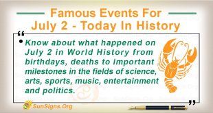 Famous Events For July 2