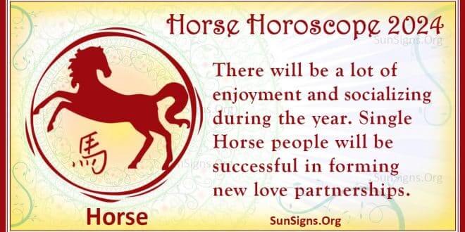 Horse Horoscope 2024 - Luck And Feng Shui Predictions! - SunSigns.Org