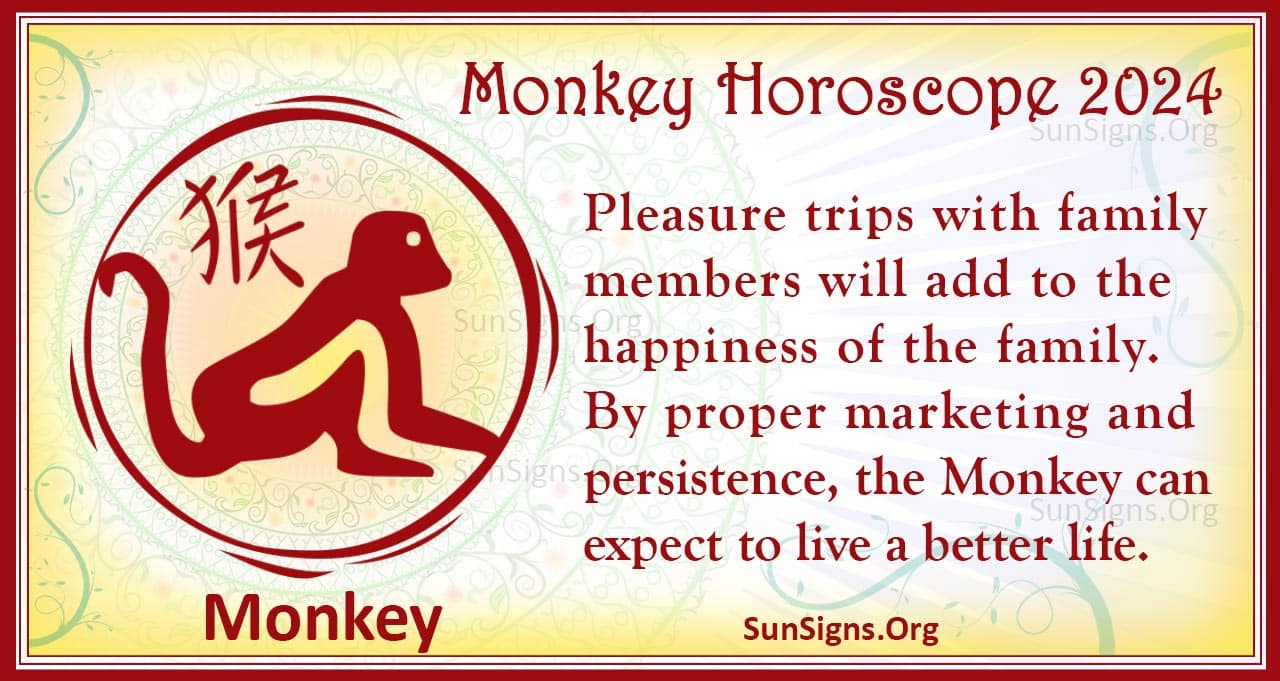 Monkey Horoscope 2024 - Luck And Feng Shui Predictions! - SunSigns.Org