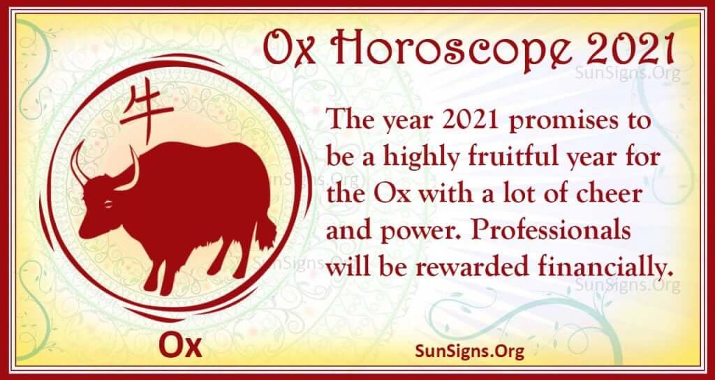 Ox Horoscope 21 Luck And Feng Shui Predictions Sunsigns Org