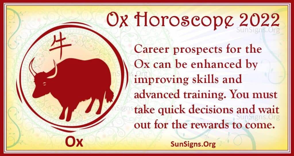 chinese horoscope 2022 ox