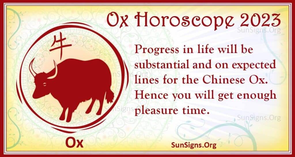 ox Chinese horoscope 2023