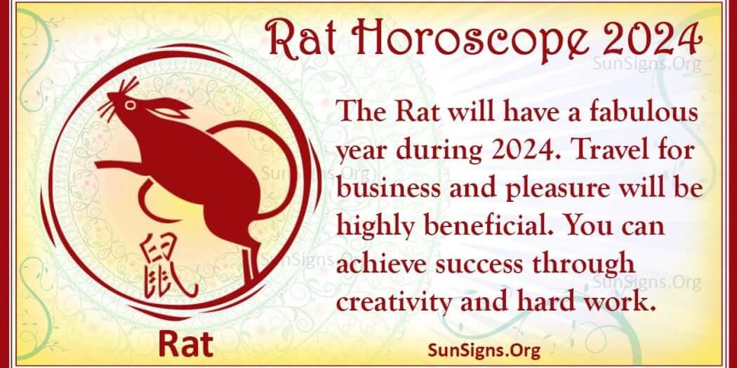 Rat Horoscope 2024 Luck And Feng Shui Predictions!