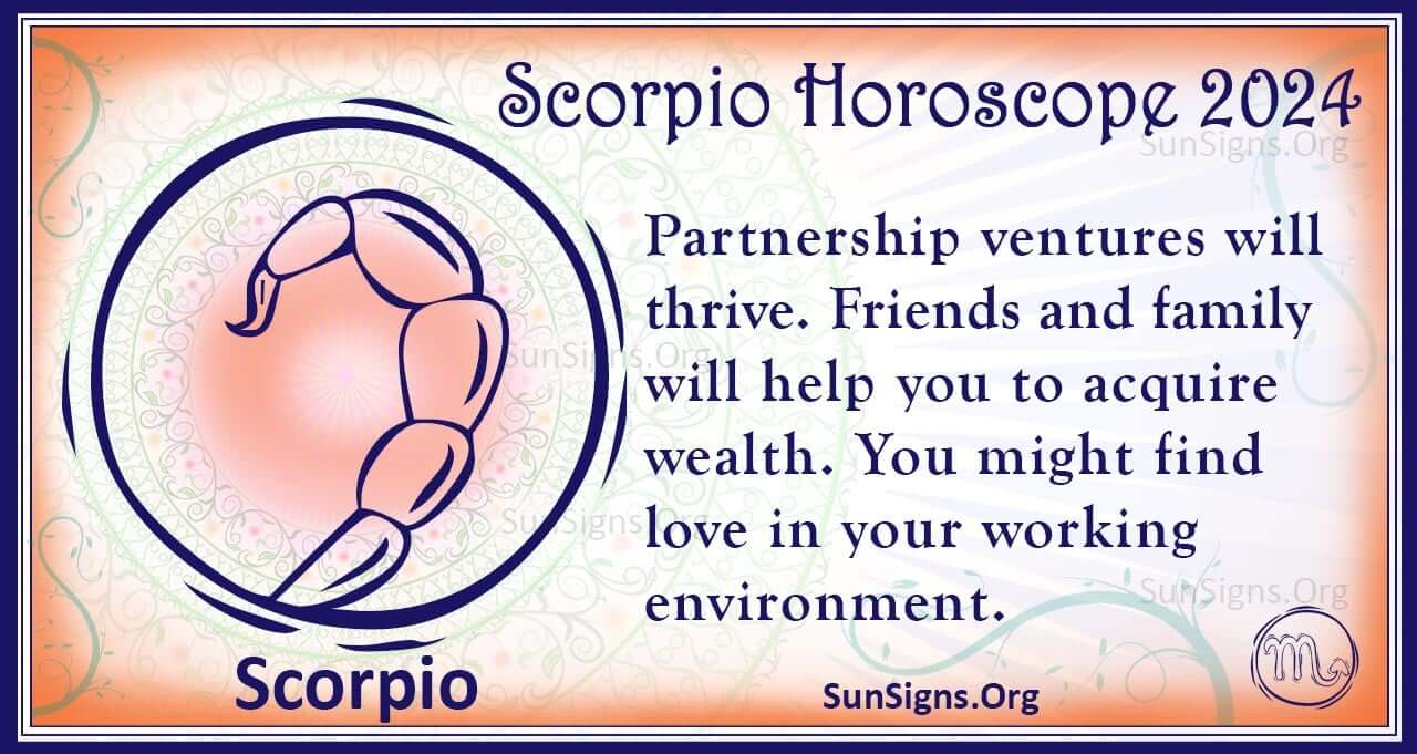 Scorpio Horoscope 2024 - Get Your Predictions Now! - SunSigns.Org