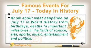 Famous Events For July 17