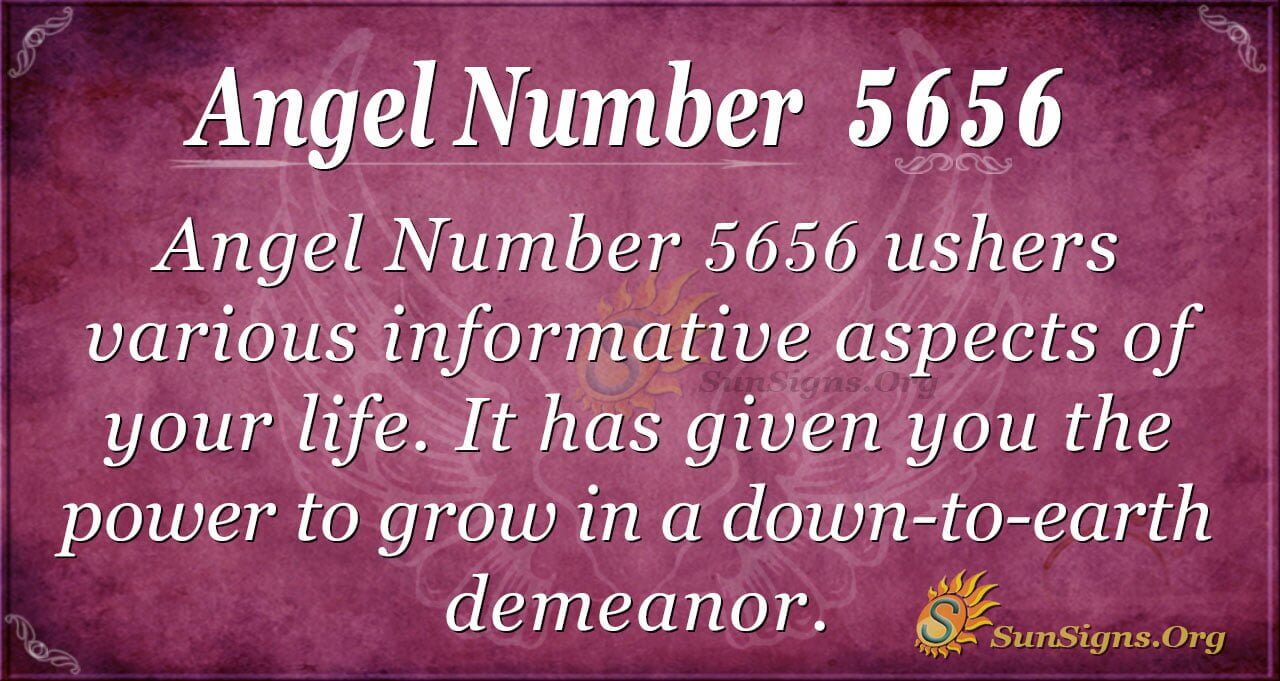 Angel Number 5656 Meaning Good or Bad SunSigns Org
