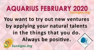 Aquarius February 2020 Horoscope