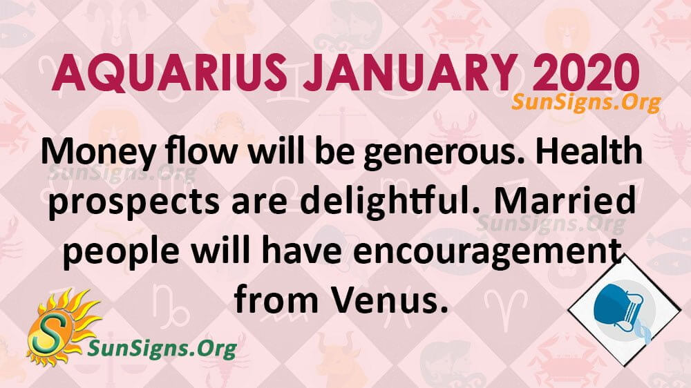 Aquarius January 2020 Horoscope