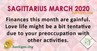 Sagittarius March 2020 Horoscope