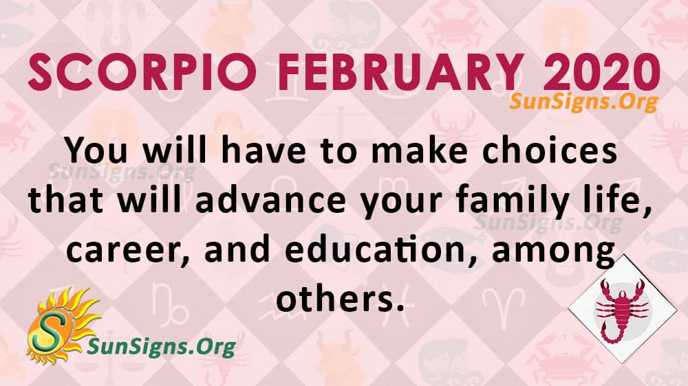 Scorpio February 2020 Horoscope