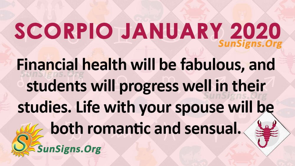 Scorpio January 2020 Horoscope