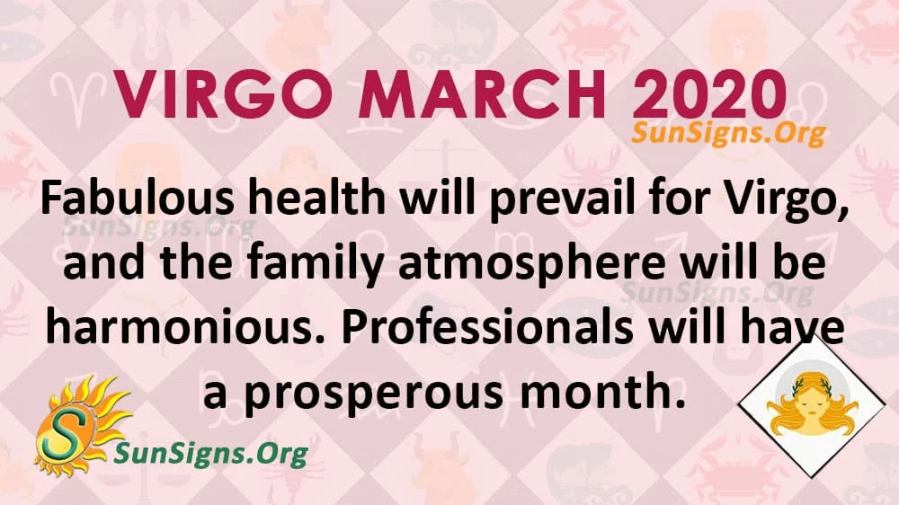 Virgo Maart 2020 Horoscoop