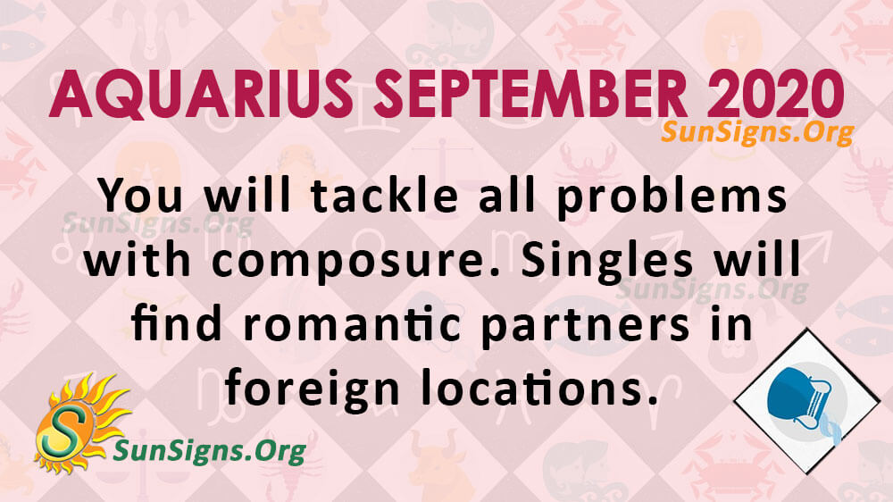 Aquarius September 2020 Horoscope