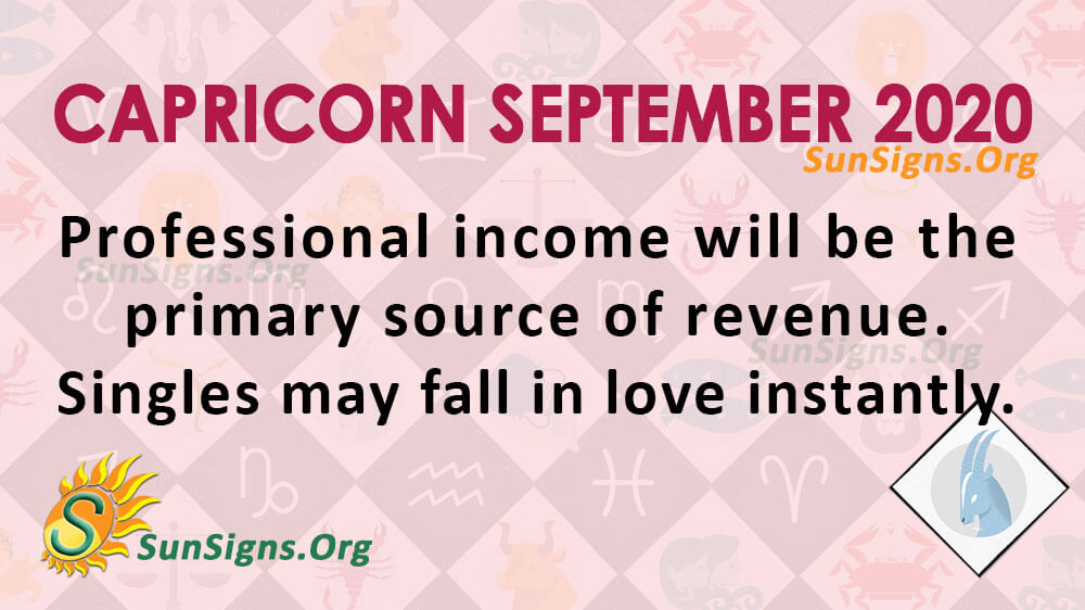 Capricorn September 2020 Horoscope