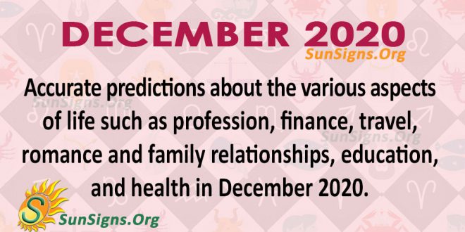 December 2020 Horoscope