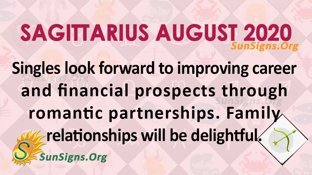 Sagittarius August 2020 Horoscope