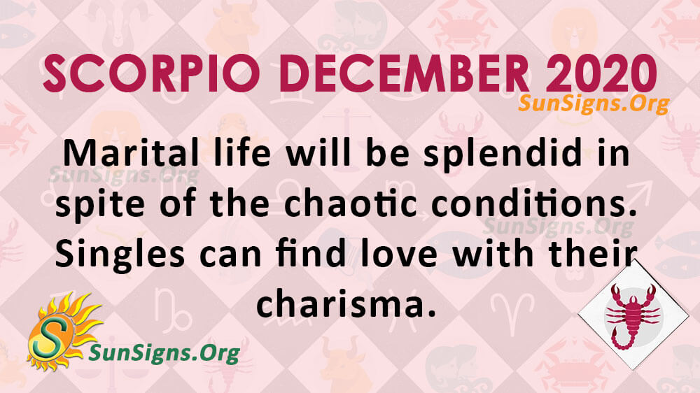 Scorpio December 2020 Horoscope