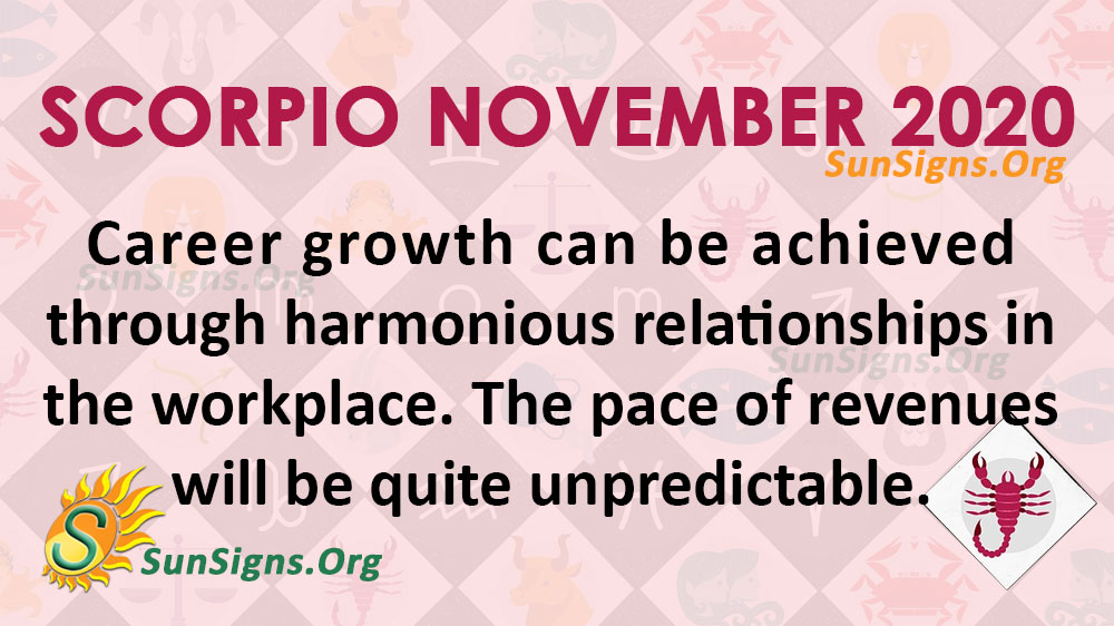 Scorpio November 2020 Horoscope