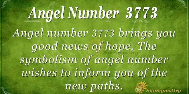 angel number 3773