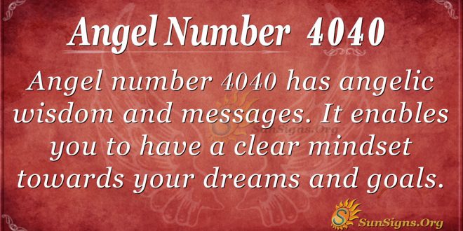 angel number 4040