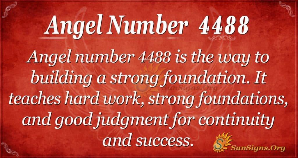 angel number 4488