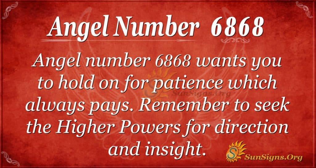 angel number 6868