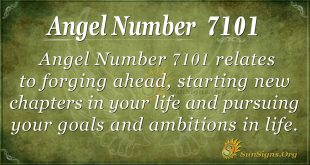 angel number 7101