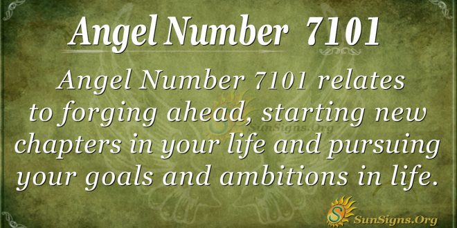 angel number 7101