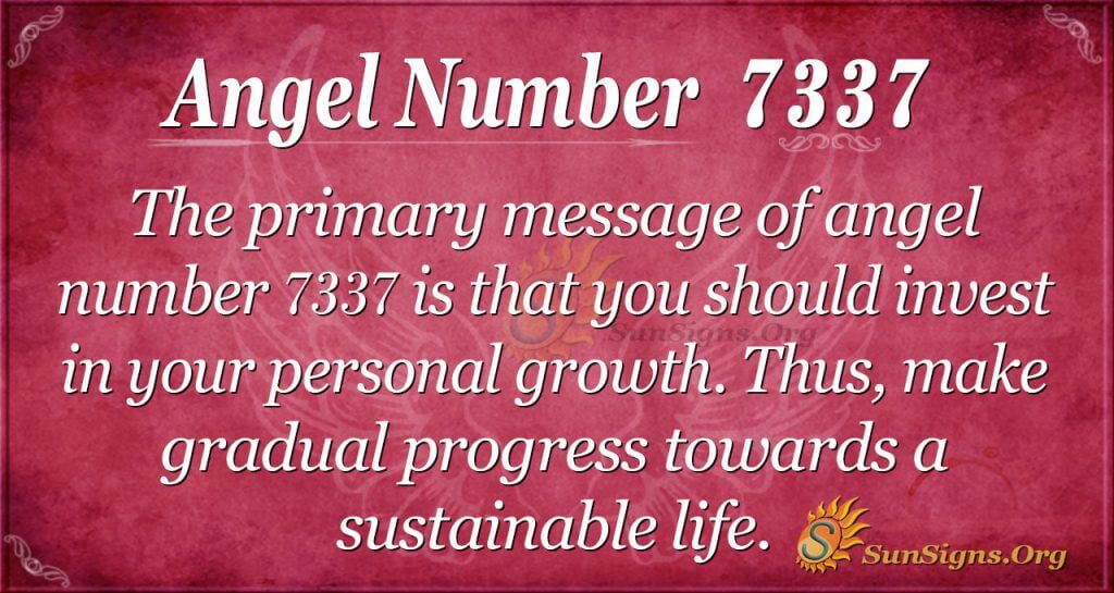 angel number 7337