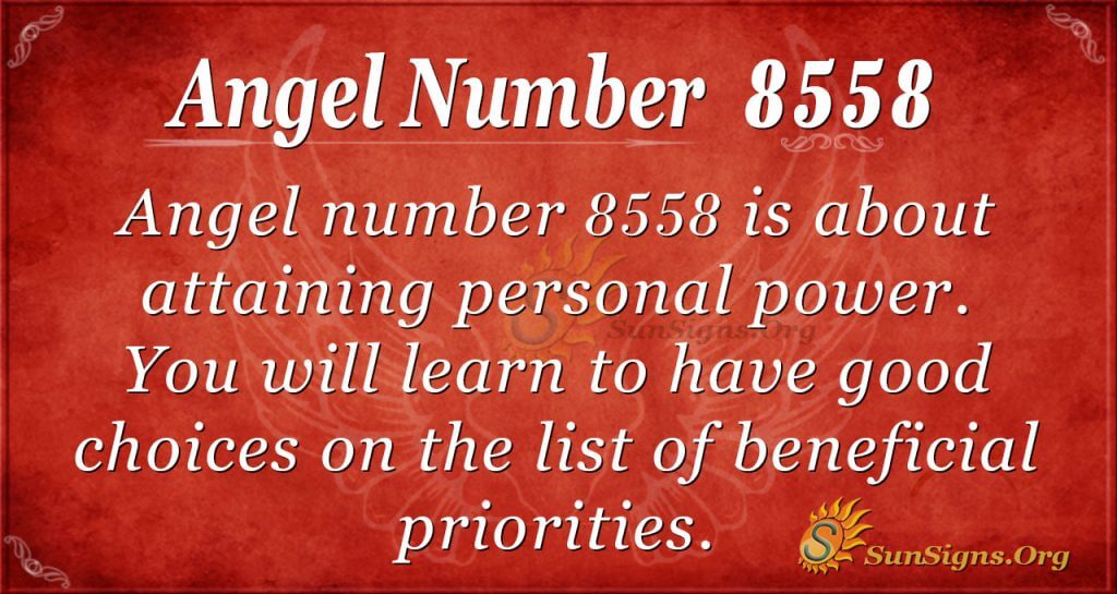 angel number 8558