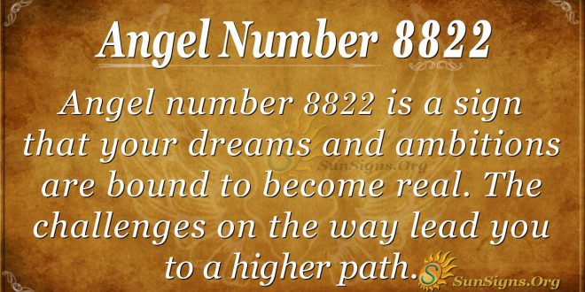 Angel Number 8822