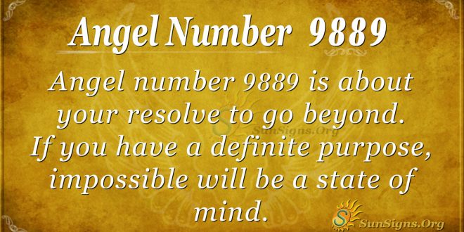 angel number 9889