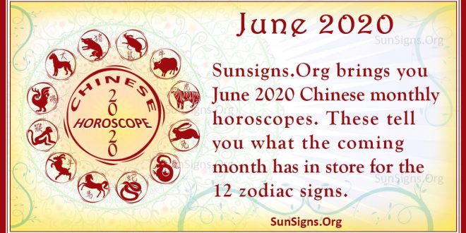 chinese horoscope june 2020