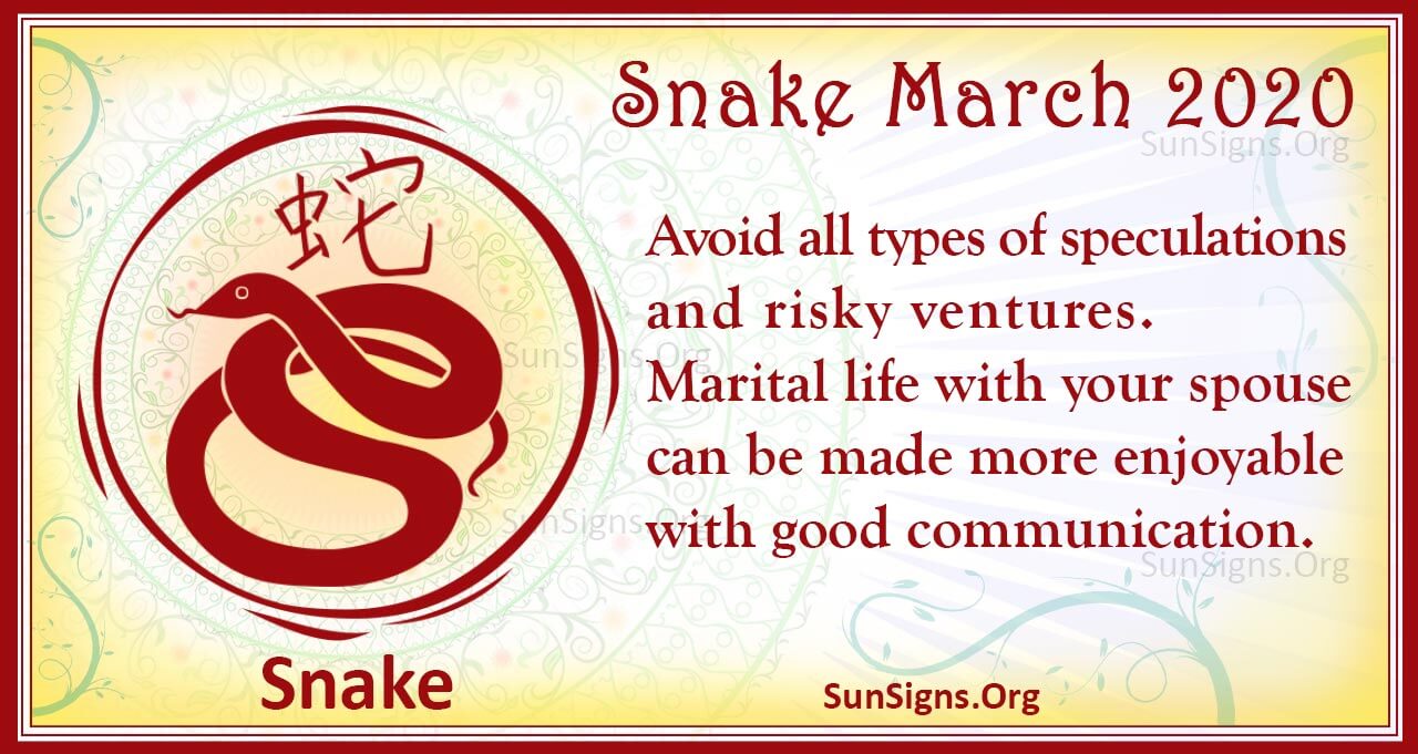 snake march 2020
