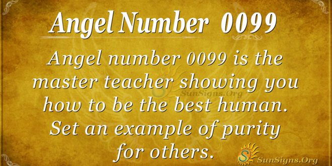 angel number 0099