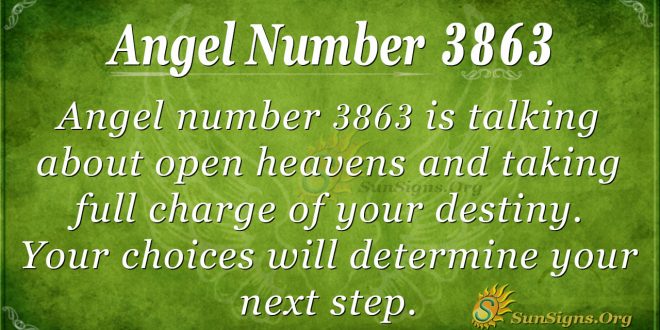 angel number 3863
