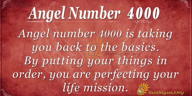 angel number 4000