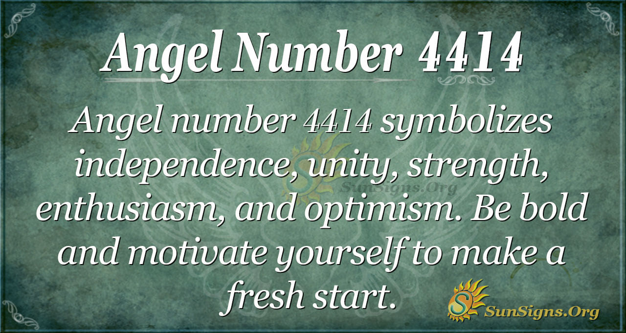 Angel Number 4414 Meaning A Positive Future Sunsigns Org
