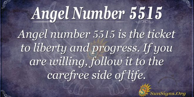 Angel Number 5515