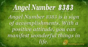 Angel Number 8383 Meaning - A Sign of Accomplishments | SunSigns.Org