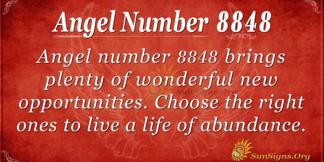 Angel Number 8848