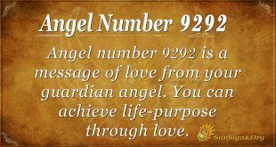 angel number 9292