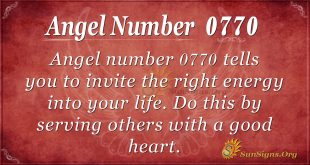 angel number 0770