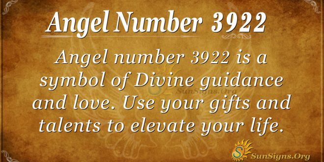 angel number 3922