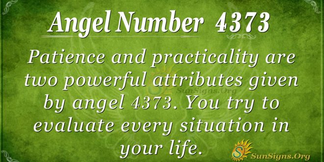 Angel Number 4373