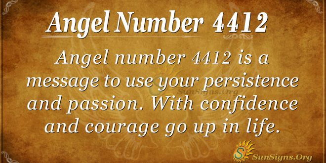 Angel Number 4412