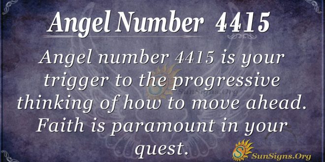 angel number 4415