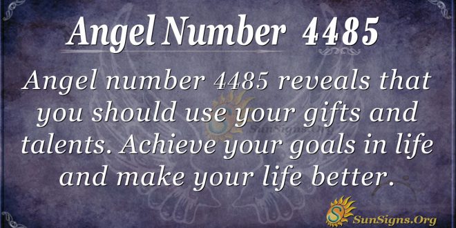 angel number 4485