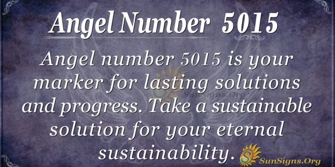 Angel Number 5015